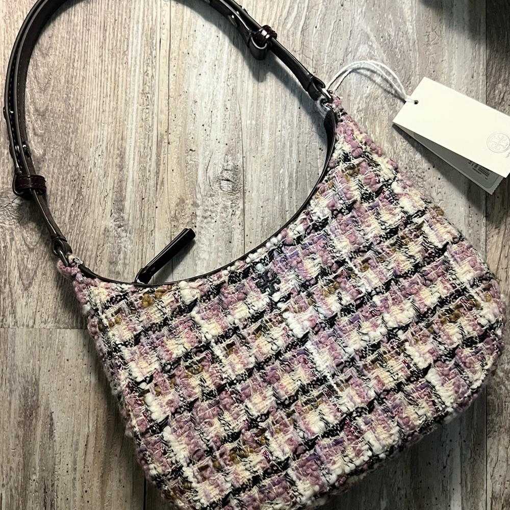 TORY BURCH Emerson Tweed Shoulder Bag NWT